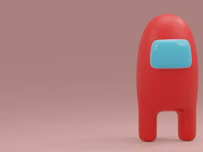 Among us Character Rigged 3D model