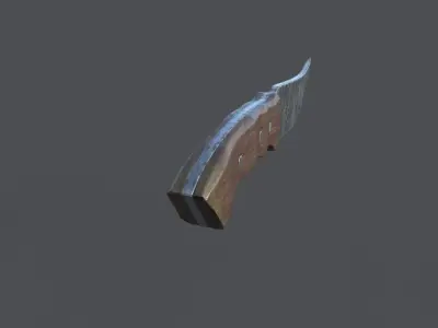 Knife Free low-poly 3D model 3