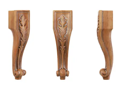 Classic leg 083 3D model