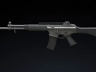 Daewoo Precision Industries K2 Low Poly Low-poly 3D model