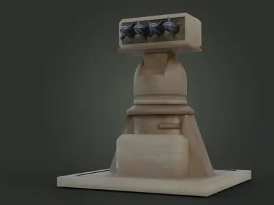 Low Poly Missile Launcher Low-poly 3D model