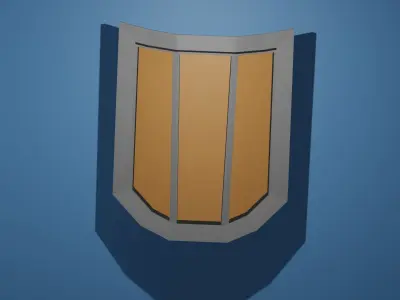 Low poly Hammer Axe Sword Shield for Games Low-poly 3D model