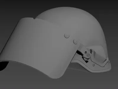 Police Helmet 3D model