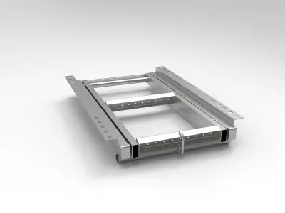 Ladder 2 steps for truck 3D model