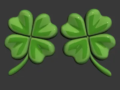 four leaf clover 3D model