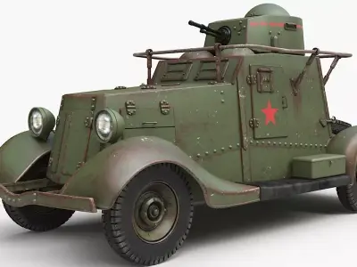FAI M Armoured Car Corona 3D model