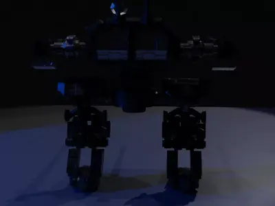 Meca Robot Animation Free low-poly 3D model