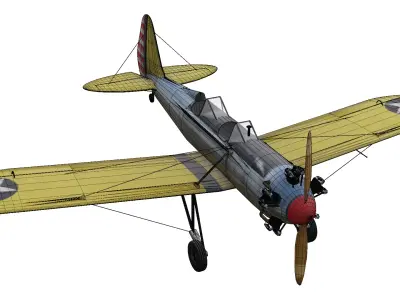 Ryan PT-22 Recruit Low-poly 3D model
