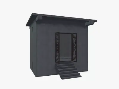 Concrete Room 3D model