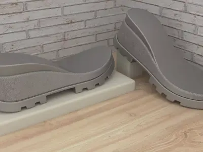 3D Shoes Sole 3D model