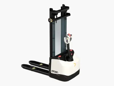 Forklift Crown 3000 warehouse loader Low-poly 3D model