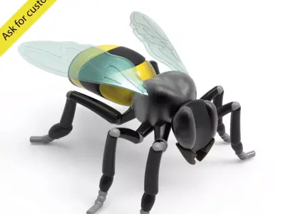 Bee stylized 3D model