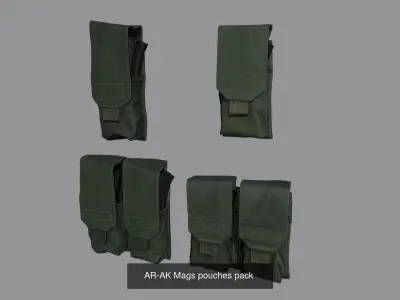 Molle pouches pack