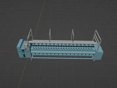 Rotor spinning machine 3D model