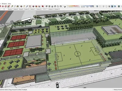 Sketchup Commercial Complex 111 3D model