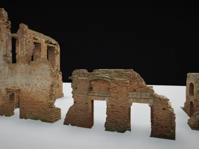 Ruins of the palace - package 3D model