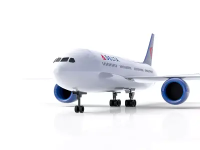 Delta Air Lines Boeing Plane 3D model