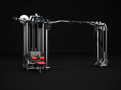 Multistation Fitness Cable Collection 3D Model Pack