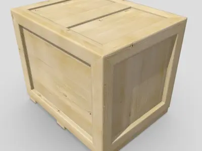 CC0 - Crate wooden Free low-poly 3D model