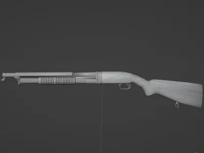 M1912 Winchester Low-poly 3D model