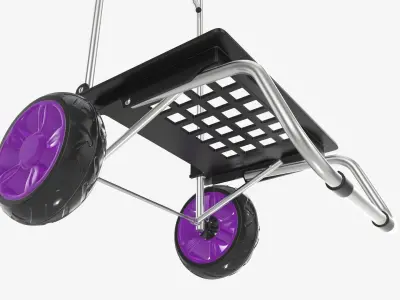 Utility foldable cart 3D model