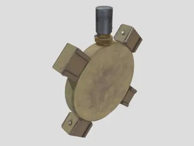 WW2 Japanese Type 99 Anti-tank Mine Hako-Baku-Rai Low-poly 3D model