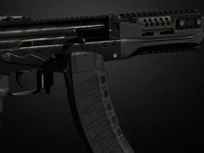 AK-12 Assault rifle Low-poly 3D model buy