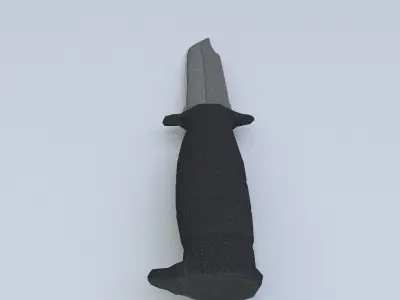 Combat Knife Free low-poly 3D model buy