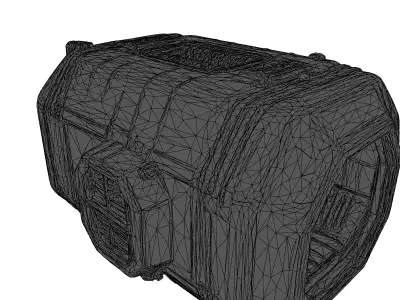 SciFi Modular Space Habitat Module 3D model
