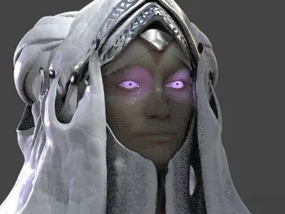 Ancient Alien Headdress 2 3D model