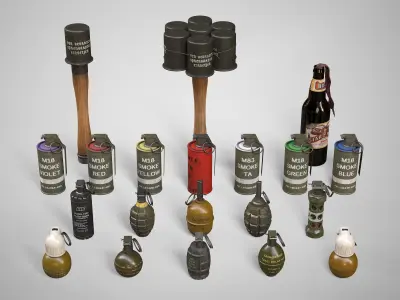 20 Hand Grenades Ultimate Pack AAA Game Ready