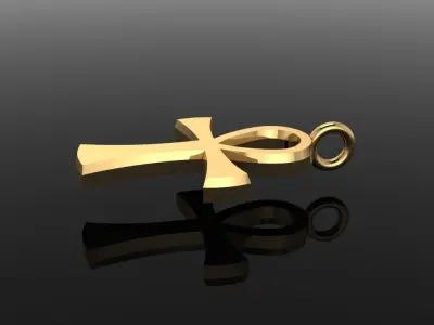 Ankh Egyptian Cross Pendant 3D print model