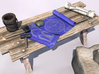 Building materials set 3D model