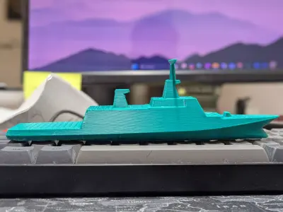 La Fayette Class Frigate class inspired battleship Free 3D print model