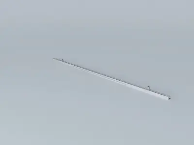 Intercontinental maglev track line- switch Free 3D model