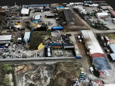 factory industrial terrain storage stuff PBR photogrammetry 3D model