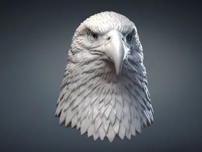  Bald Eagle Head Sculpture 