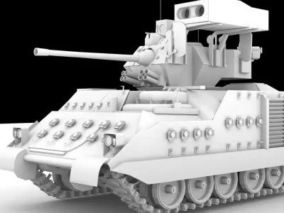 Tank military  3D model