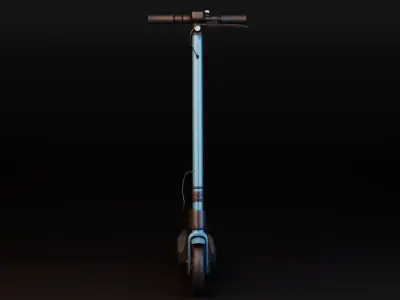 Electric Kick Scooter Low-poly 3D model