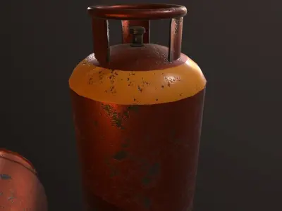 Gas Canister - PBR Game Ready  Low-poly 3D model