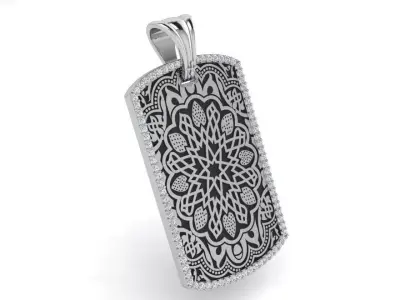 Military Style Ornamental Pendant 3771 3D print model