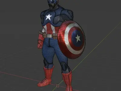Captain America- MARVEL 3D model