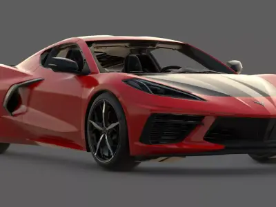 2020 Chevrolet Corvette C8 Stingray 3D Model American Revolution 3D model