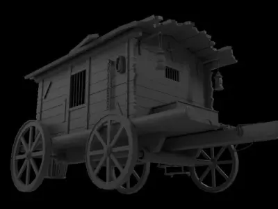 Carriage 3D model shop
