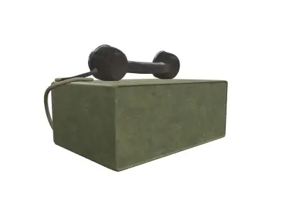 Soviet Radiostation A-7 3D model
