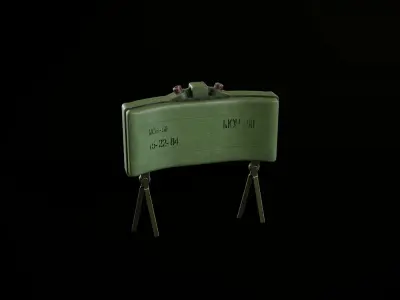 Antipersonnel landmine MON-50 Low-poly 3D model