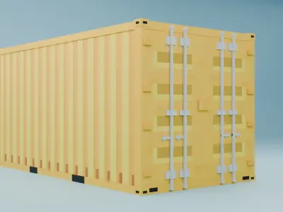 Container Blockbench model Free 3D model