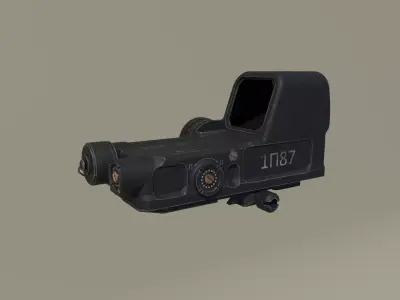 1P87 Valday PK-122 Holographic Sight Low-poly 3D model