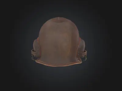 WW2 Leather Helmet 3D model
