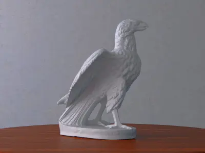 Eagle Marble Statue 3D model